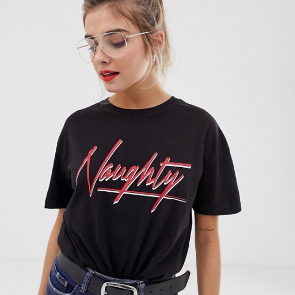 NAUGHTY tee